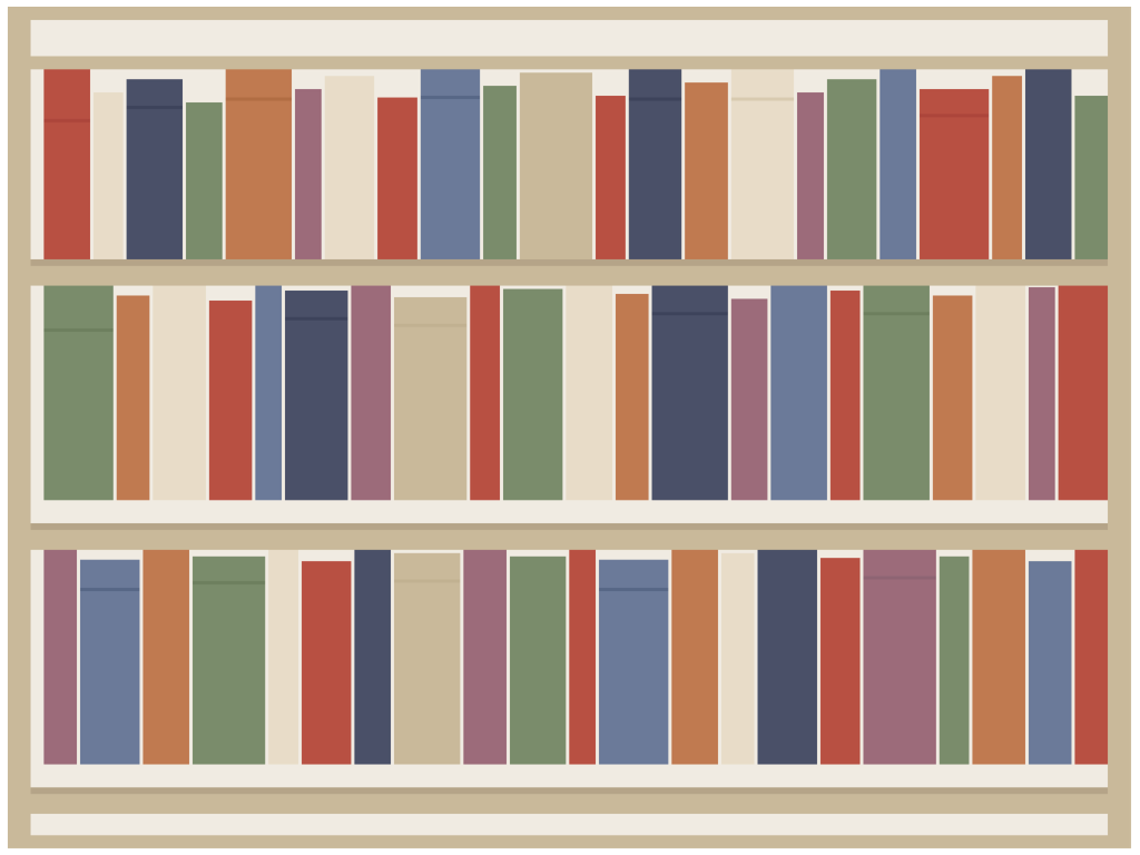 Clean bookshelf